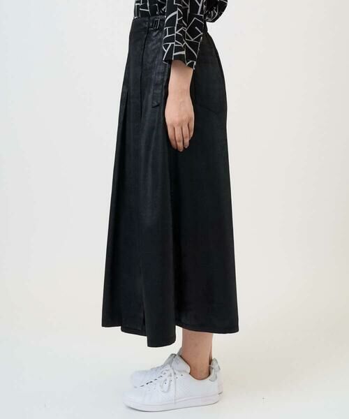 GEORGES RECH / ジョルジュ・レッシュ ロング・マキシ丈スカート | フェイクレザーランダムタックスカート | 詳細3