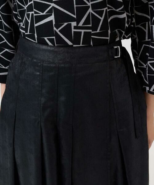 GEORGES RECH / ジョルジュ・レッシュ ロング・マキシ丈スカート | フェイクレザーランダムタックスカート | 詳細6