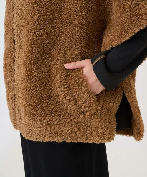 GEORGES RECH / ジョルジュ・レッシュ セットアップ | テディボアスタンドカラーポンチョジャケット | 詳細10