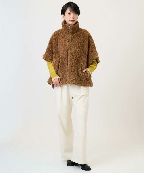 GEORGES RECH / ジョルジュ・レッシュ セットアップ | テディボアスタンドカラーポンチョジャケット | 詳細13