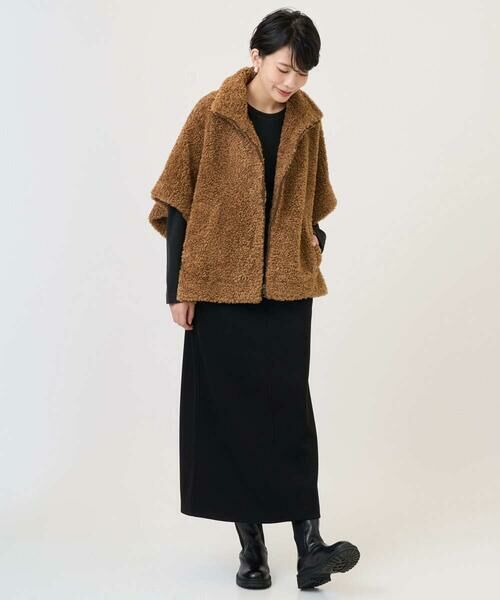 GEORGES RECH / ジョルジュ・レッシュ セットアップ | テディボアスタンドカラーポンチョジャケット | 詳細14