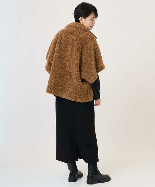 GEORGES RECH / ジョルジュ・レッシュ セットアップ | テディボアスタンドカラーポンチョジャケット | 詳細15