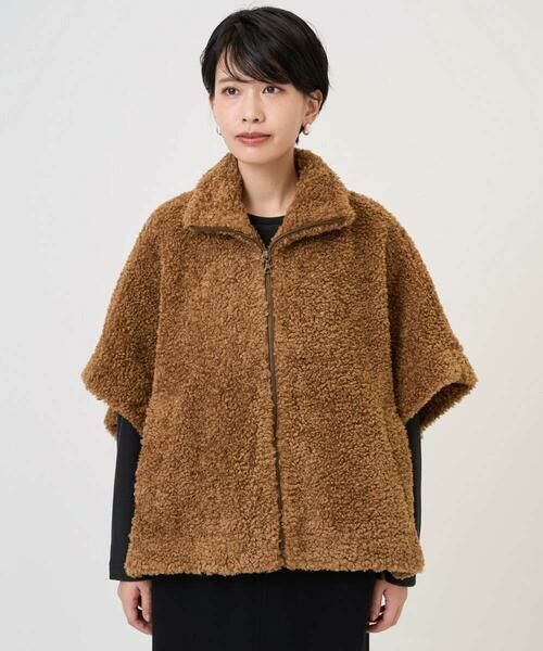 GEORGES RECH / ジョルジュ・レッシュ セットアップ | テディボアスタンドカラーポンチョジャケット | 詳細4