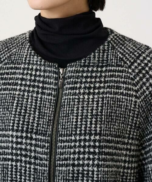 GEORGES RECH / ジョルジュ・レッシュ セットアップ | シルクウールグレンチェックポンチョジャケット | 詳細13