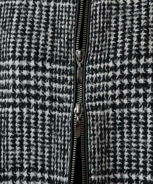 GEORGES RECH / ジョルジュ・レッシュ セットアップ | シルクウールグレンチェックポンチョジャケット | 詳細14