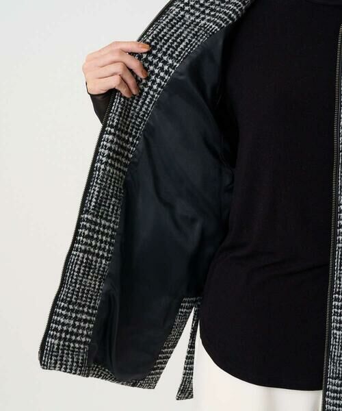 GEORGES RECH / ジョルジュ・レッシュ セットアップ | シルクウールグレンチェックポンチョジャケット | 詳細15