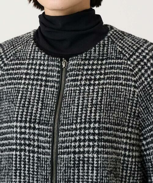 GEORGES RECH / ジョルジュ・レッシュ セットアップ | シルクウールグレンチェックポンチョジャケット | 詳細8