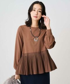 GEORGES RECH / ジョルジュ・レッシュ カットソー | プリーツ切替プルオーバー