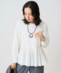 GEORGES RECH / ジョルジュ・レッシュ カットソー | プリーツ切替プルオーバー