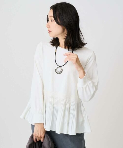 GEORGES RECH / ジョルジュ・レッシュ カットソー | プリーツ切替プルオーバー | 詳細1