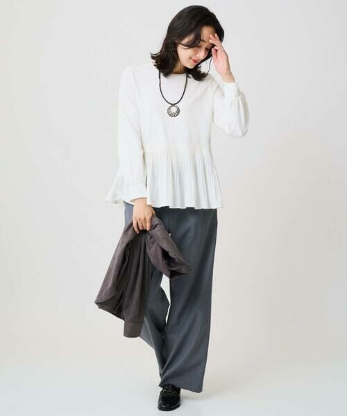 GEORGES RECH / ジョルジュ・レッシュ カットソー | プリーツ切替プルオーバー | 詳細16