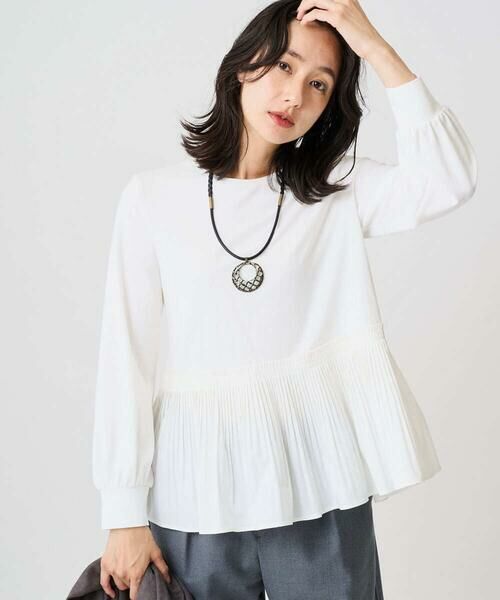 GEORGES RECH / ジョルジュ・レッシュ カットソー | プリーツ切替プルオーバー | 詳細2