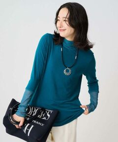 GEORGES RECH / ジョルジュ・レッシュ カットソー | カシミヤハイネックチュールカットソー