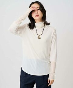 GEORGES RECH / ジョルジュ・レッシュ カットソー | カシミヤハイネックチュールカットソー