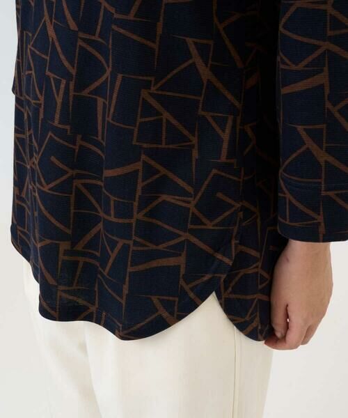 GEORGES RECH / ジョルジュ・レッシュ カットソー | [日本製]ダブルフェイスミニフード9分袖ロゴカットソー | 詳細9