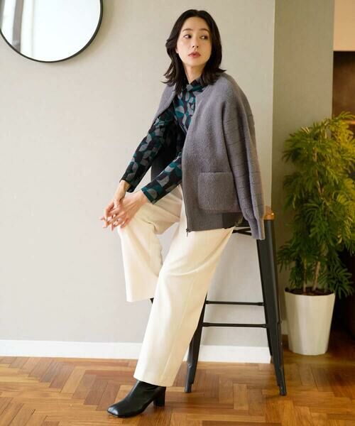 GEORGES RECH / ジョルジュ・レッシュ カットソー | [日本製]起毛ジャガードハイネックプルオーバー | 詳細20