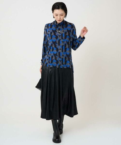 GEORGES RECH / ジョルジュ・レッシュ カットソー | [日本製]起毛ジャガードハイネックプルオーバー | 詳細5