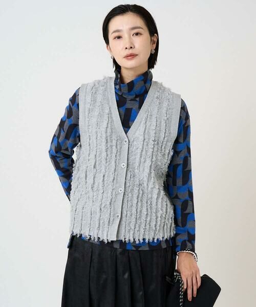 GEORGES RECH / ジョルジュ・レッシュ カットソー | [日本製]起毛ジャガードハイネックプルオーバー | 詳細8