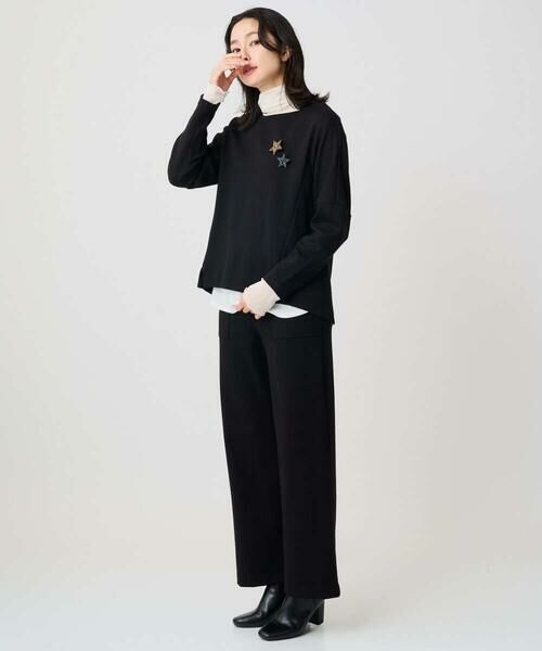 GEORGES RECH / ジョルジュ・レッシュ カットソー | [保湿/吸湿/発熱]デュアルウォームスクエアネックプルオーバー | 詳細13