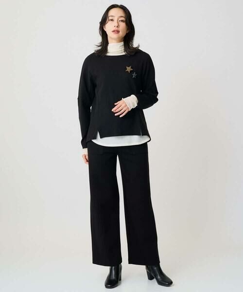 GEORGES RECH / ジョルジュ・レッシュ カットソー | [保湿/吸湿/発熱]デュアルウォームスクエアネックプルオーバー | 詳細14