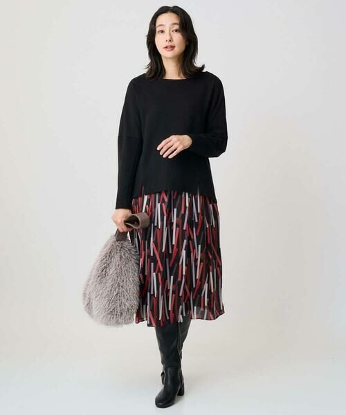 GEORGES RECH / ジョルジュ・レッシュ カットソー | [保湿/吸湿/発熱]デュアルウォームスクエアネックプルオーバー | 詳細15