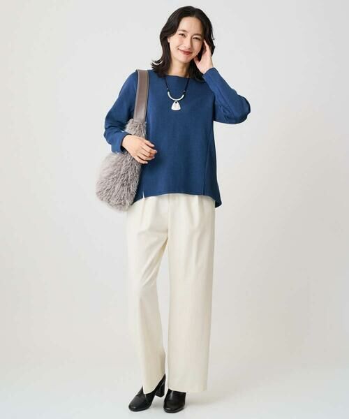 GEORGES RECH / ジョルジュ・レッシュ カットソー | [保湿/吸湿/発熱]デュアルウォームスクエアネックプルオーバー | 詳細19