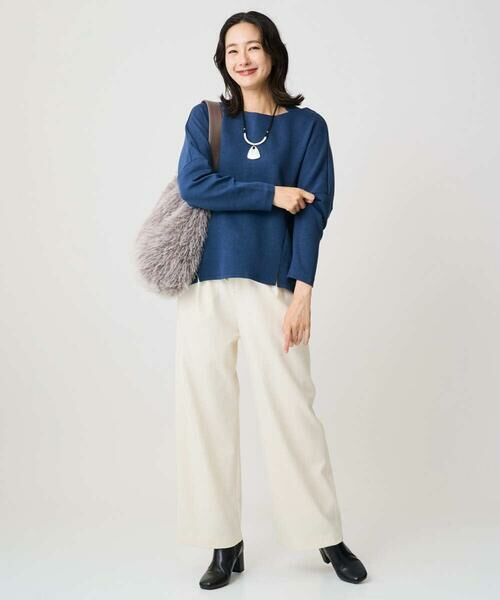 GEORGES RECH / ジョルジュ・レッシュ カットソー | [保湿/吸湿/発熱]デュアルウォームスクエアネックプルオーバー | 詳細20