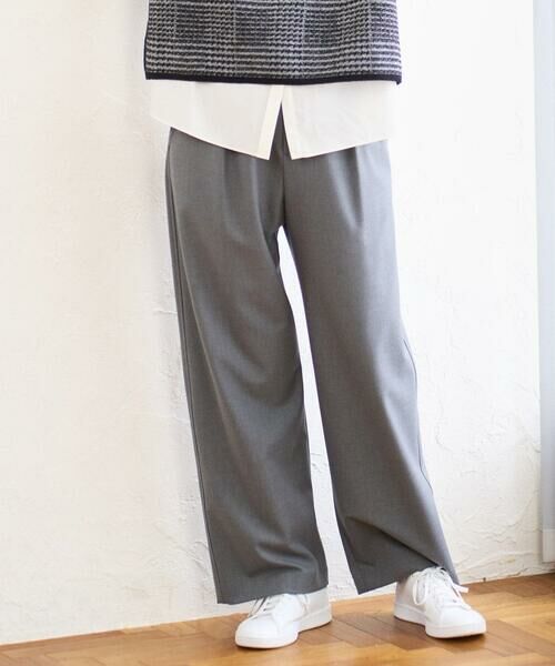 GEORGES RECH / ジョルジュ・レッシュ チノ・ワークパンツ | [日本製]裏起毛シャンブレージョガーワイドパンツ | 詳細1
