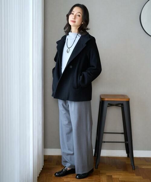 GEORGES RECH / ジョルジュ・レッシュ チノ・ワークパンツ | [日本製]裏起毛シャンブレージョガーワイドパンツ | 詳細12