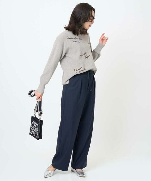 GEORGES RECH / ジョルジュ・レッシュ チノ・ワークパンツ | [日本製]裏起毛シャンブレージョガーワイドパンツ | 詳細23