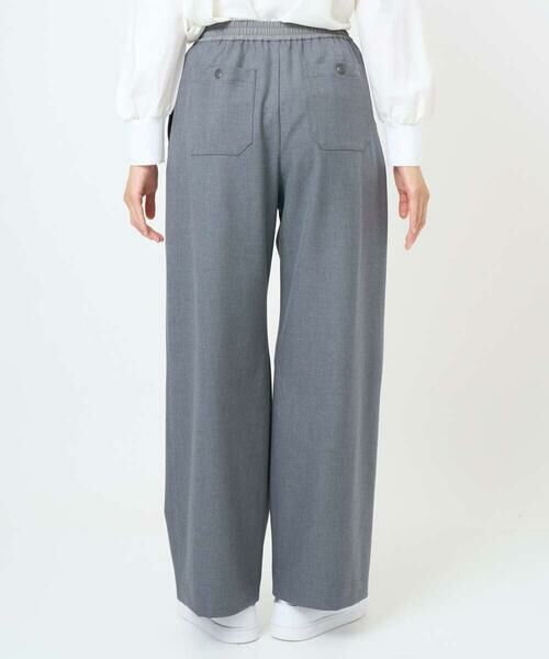 GEORGES RECH / ジョルジュ・レッシュ チノ・ワークパンツ | [日本製]裏起毛シャンブレージョガーワイドパンツ | 詳細4