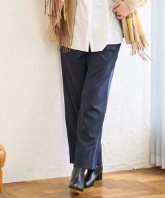 GEORGES RECH / ジョルジュ・レッシュ その他パンツ | [日本製]サイドラインウールストライプワイドパンツ