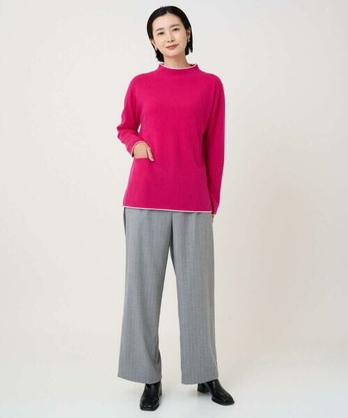 GEORGES RECH / ジョルジュ・レッシュ その他パンツ | [日本製]サイドラインウールストライプワイドパンツ | 詳細25