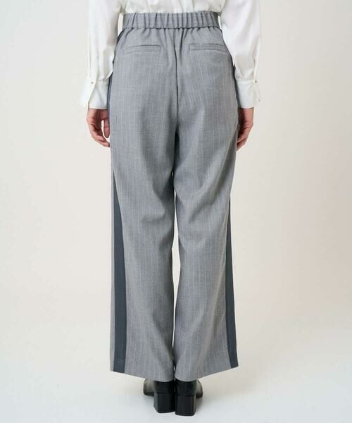 GEORGES RECH / ジョルジュ・レッシュ その他パンツ | [日本製]サイドラインウールストライプワイドパンツ | 詳細8