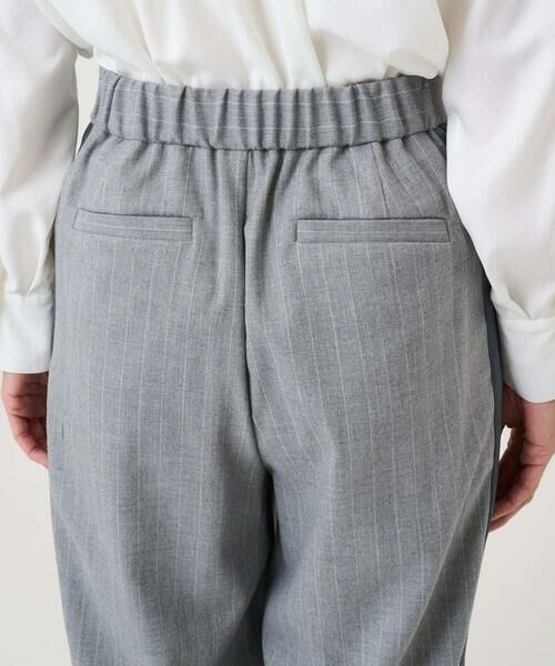 GEORGES RECH / ジョルジュ・レッシュ その他パンツ | [日本製]サイドラインウールストライプワイドパンツ | 詳細9