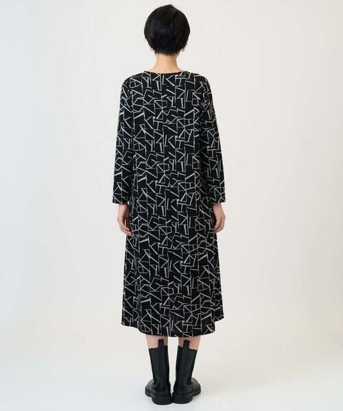 GEORGES RECH / ジョルジュ・レッシュ ロング・マキシ丈ワンピース | [日本製]ダブルフェイスロゴワンピース | 詳細3