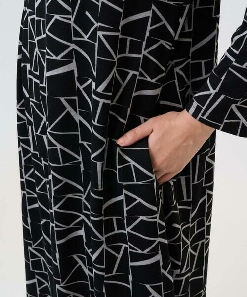 GEORGES RECH / ジョルジュ・レッシュ ロング・マキシ丈ワンピース | [日本製]ダブルフェイスロゴワンピース | 詳細6