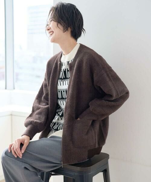 GEORGES RECH / ジョルジュ・レッシュ カーディガン・ボレロ | フェザーヤーンリバーカーディガン | 詳細1