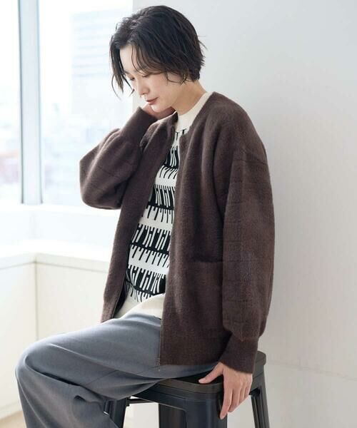 GEORGES RECH / ジョルジュ・レッシュ カーディガン・ボレロ | フェザーヤーンリバーカーディガン | 詳細2