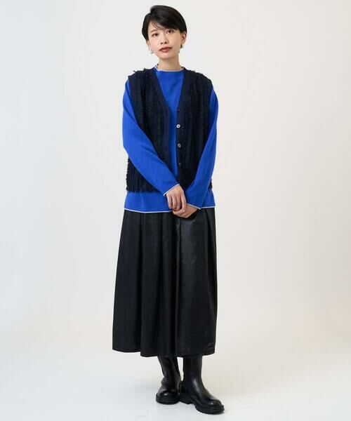 GEORGES RECH / ジョルジュ・レッシュ ベスト | ラメジャガードシャギーニットベスト | 詳細13