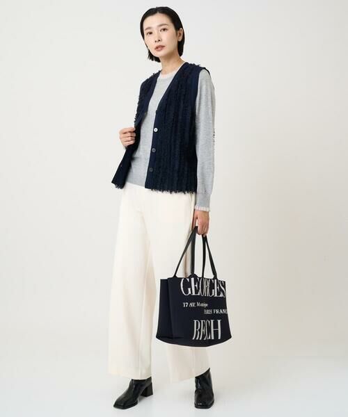 GEORGES RECH / ジョルジュ・レッシュ ベスト | ラメジャガードシャギーニットベスト | 詳細15