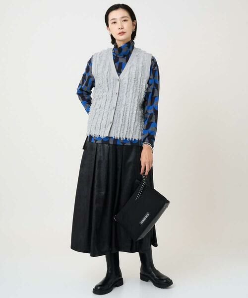 GEORGES RECH / ジョルジュ・レッシュ ベスト | ラメジャガードシャギーニットベスト | 詳細17