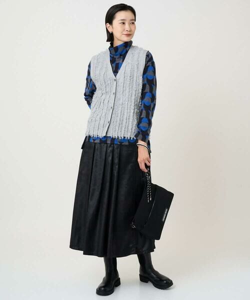 GEORGES RECH / ジョルジュ・レッシュ ベスト | ラメジャガードシャギーニットベスト | 詳細18