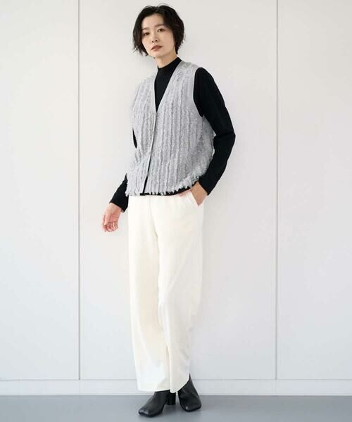 GEORGES RECH / ジョルジュ・レッシュ ベスト | ラメジャガードシャギーニットベスト | 詳細19