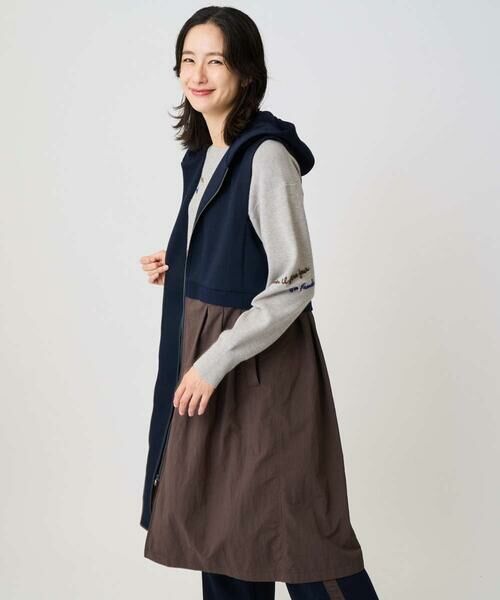 GEORGES RECH / ジョルジュ・レッシュ セットアップ | ダンボールタフタドッキングロングジレ | 詳細1