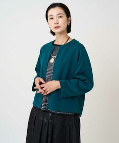 GEORGES RECH / ジョルジュ・レッシュ ノーカラージャケット | [セットアップ対応]ノーカラージャージージップ羽織