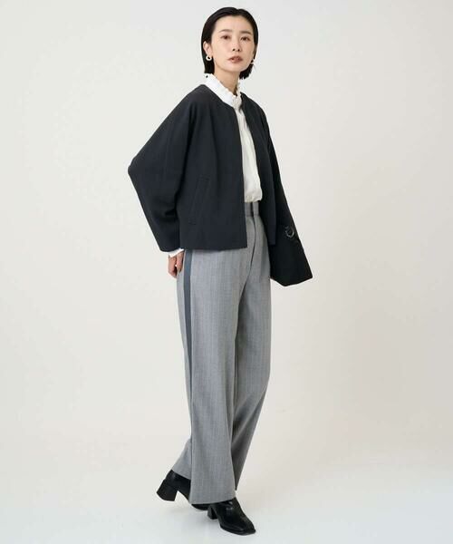 GEORGES RECH / ジョルジュ・レッシュ ノーカラージャケット | [セットアップ対応]ノーカラージャージージップ羽織 | 詳細16