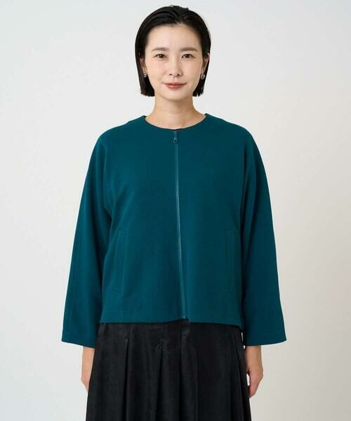 GEORGES RECH / ジョルジュ・レッシュ ノーカラージャケット | [セットアップ対応]ノーカラージャージージップ羽織 | 詳細4