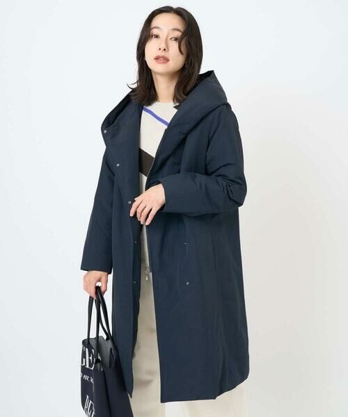 GEORGES RECH/ジョルジュ・レッシュ グログランステッチレスロングダウンコート ネイビー L