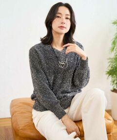 GEORGES RECH / ジョルジュ・レッシュ ニット・セーター | メタリックシャギーVネックニット